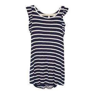 Twenty Ten Navy and white striped top with flutter sleeves.  See 2nd pic. Y